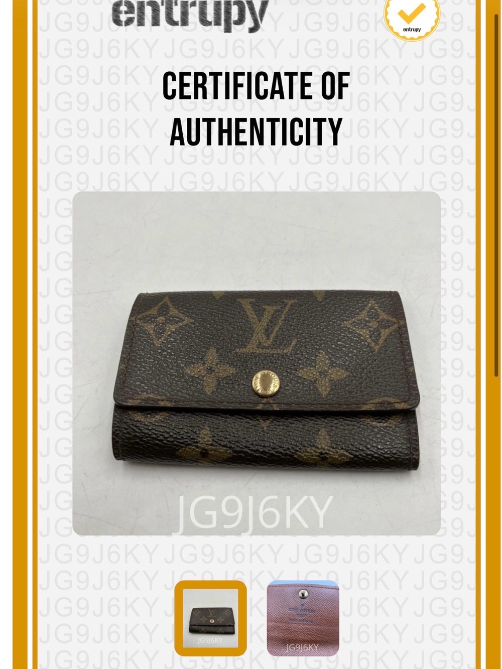 ✨ Authentic Louis Vuitton Monogram 6 Key Holder – w/ Entrupy COA✨ - Picture 7 of 10